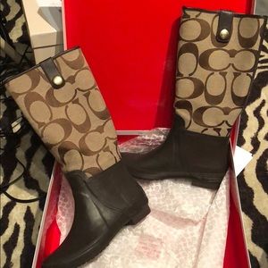 Coach rain boots